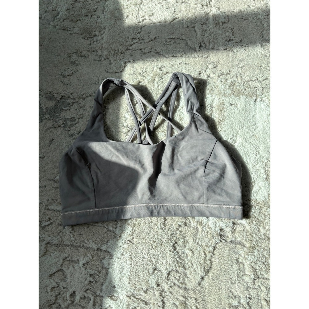 Lululemon Free To Be Serene Bra in Baltic Grey / Cement Grey Size 8 *no padding*